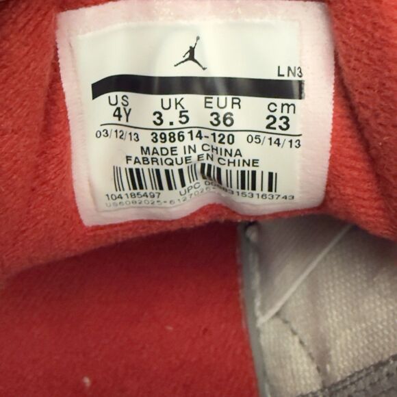 USED Nike Air Jordan 3 Retro Fire Red 2013 - Size 4Y Women\'s 5.5 398614-120 OBO main image 7